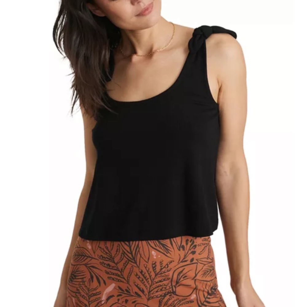 Marine Layer Leah Tank Black NWT